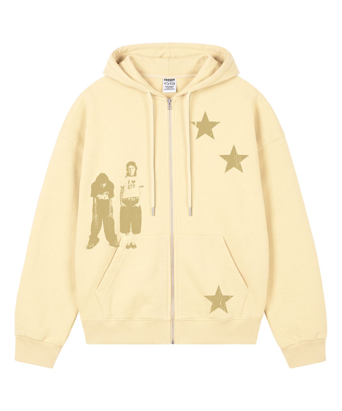 그레이버(GRAVER) [UNISEX]STAR3 후드집업_4color