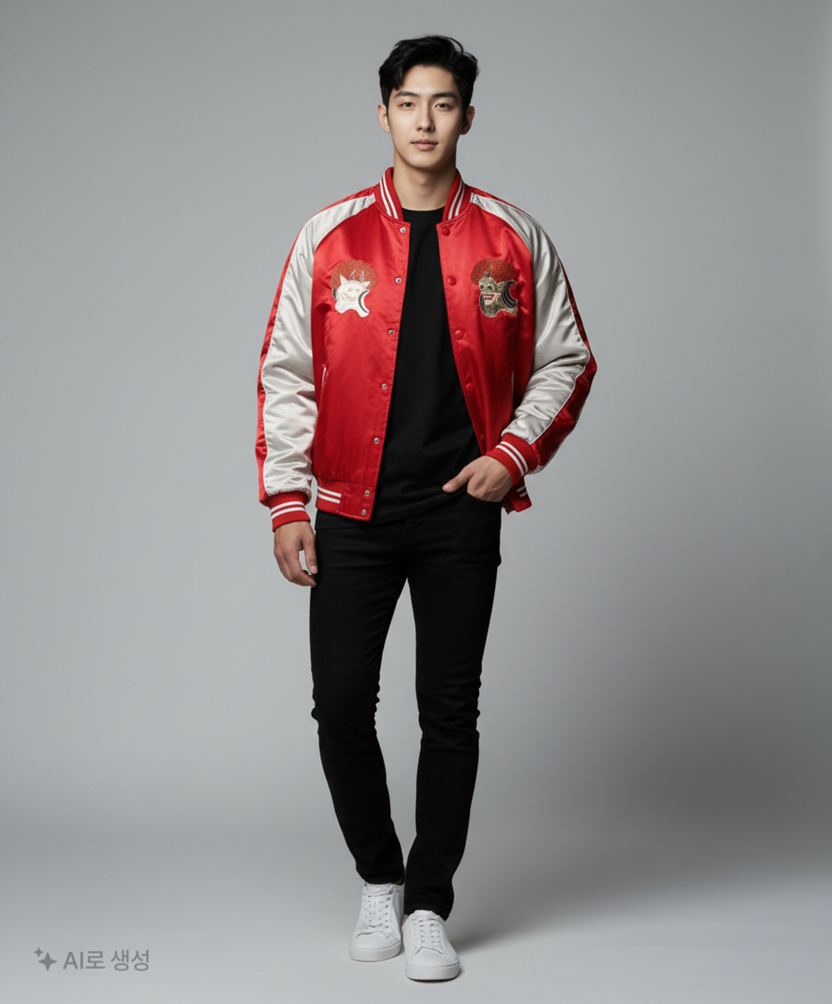 스카잔 수베니어 자켓(Sukajan Souvenir Jacket) 스타디움 재킷 L