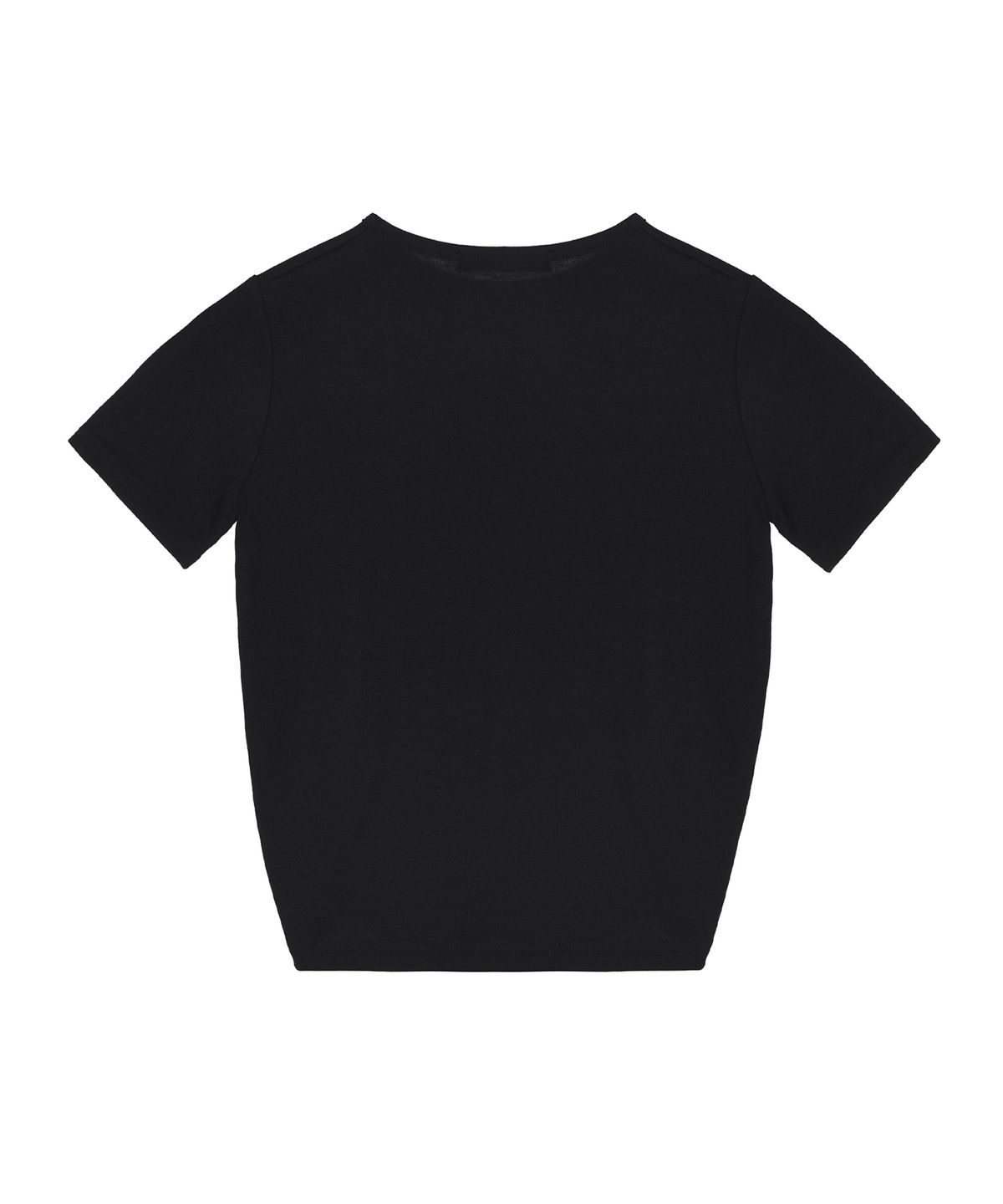 닉앤니콜(NICK&NICOLE) SHIRRING HALF TOP_BLACK