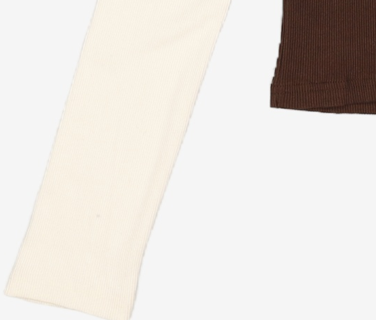 콤 스튜디오(COMBSTUDIO) CO OFF SHOULDER COLOR MIX JERSEY TOP_BLACK S