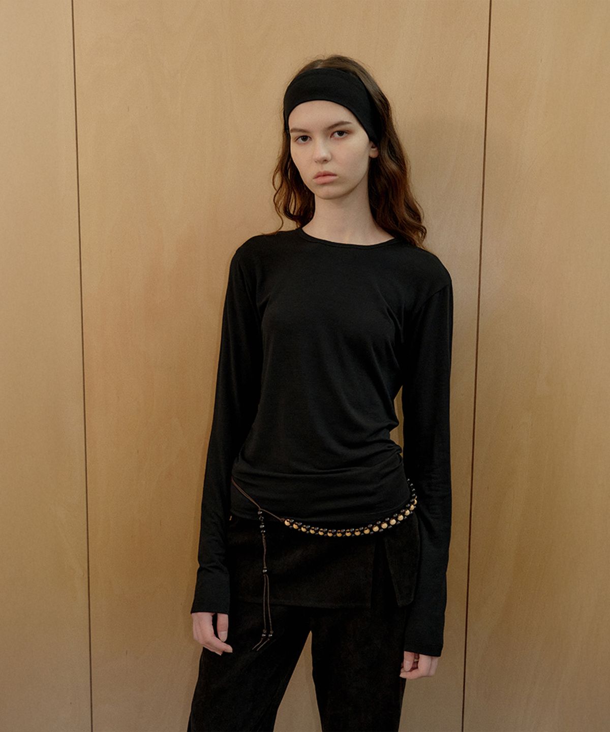 시메트릭 퍼센트(SYMMETRICPERCENT) Basic Long Sleeve TS / Black