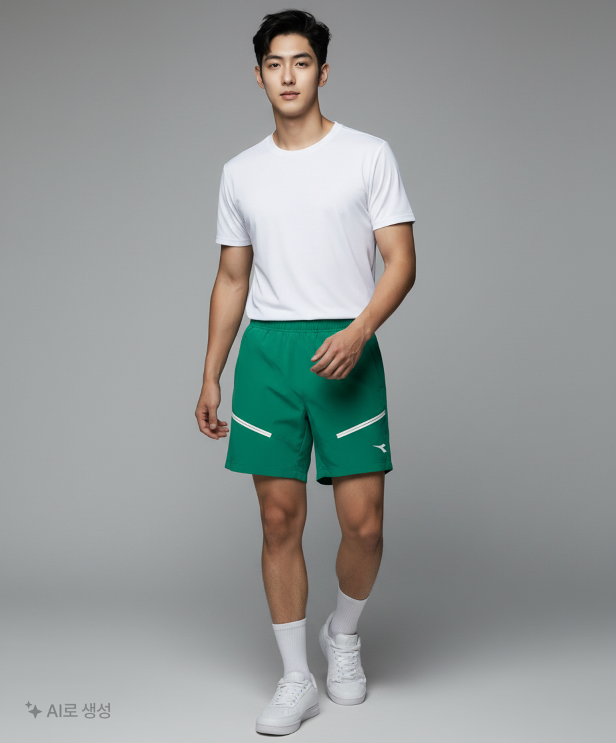 디아도라(diadora) 테니스 퍼포먼스 남성 쇼츠 GREEN L