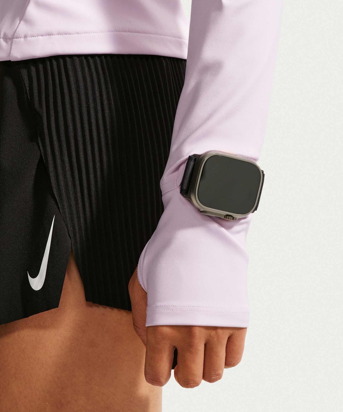 나이키(NIKE) 스위프트 드라이 핏 풀집 러닝 재킷 W - 블리치트 라일락 / IM7537-583