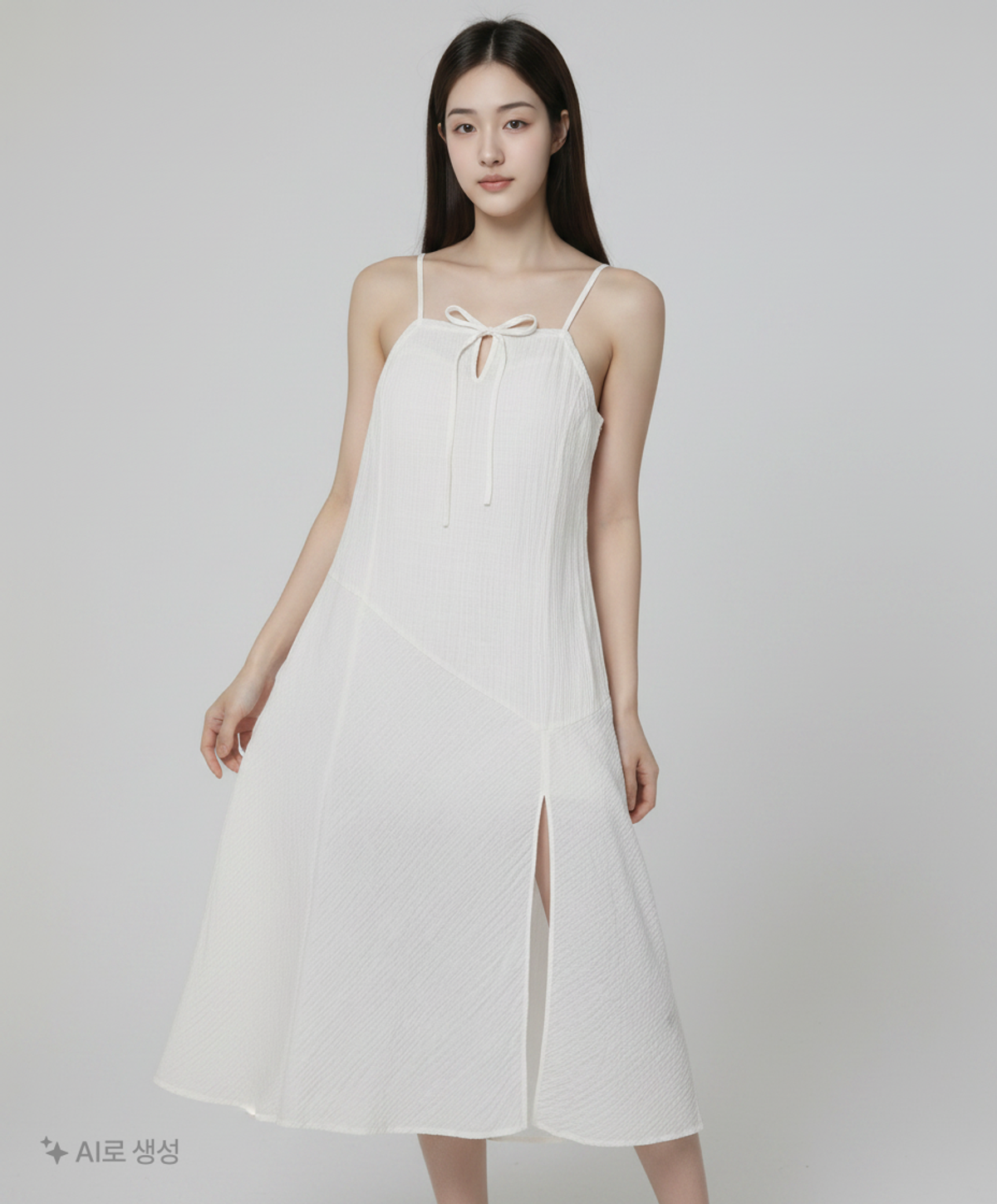 미쏘(MIXXO) 시스루 레이어드 롱 원피스_MIWOWG402B S