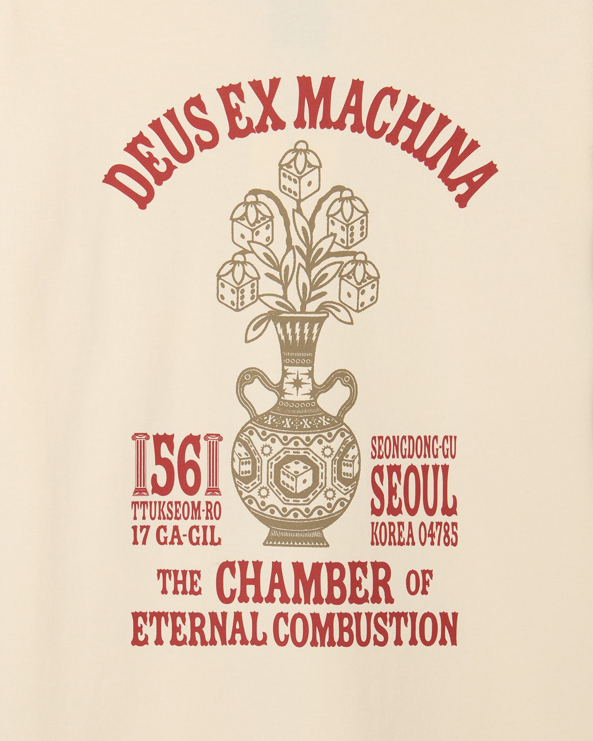 데우스 엑스 마키나(DEUS EX MACHINA) Seoul Ceramic Ls Tee_Ivory