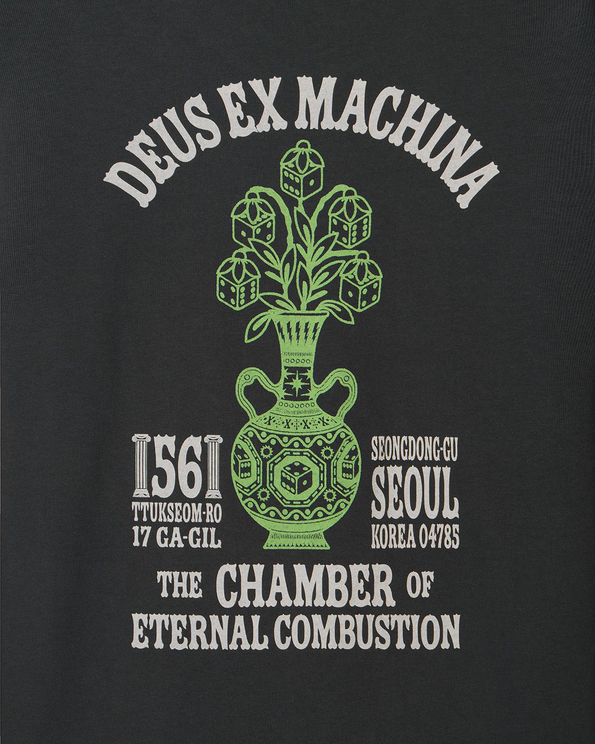 데우스 엑스 마키나(DEUS EX MACHINA) Seoul Ceramic Ls Tee_Charcoal