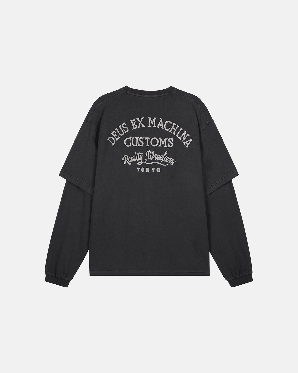 데우스 엑스 마키나(DEUS EX MACHINA) Marsden Layered Ls Tee_Black