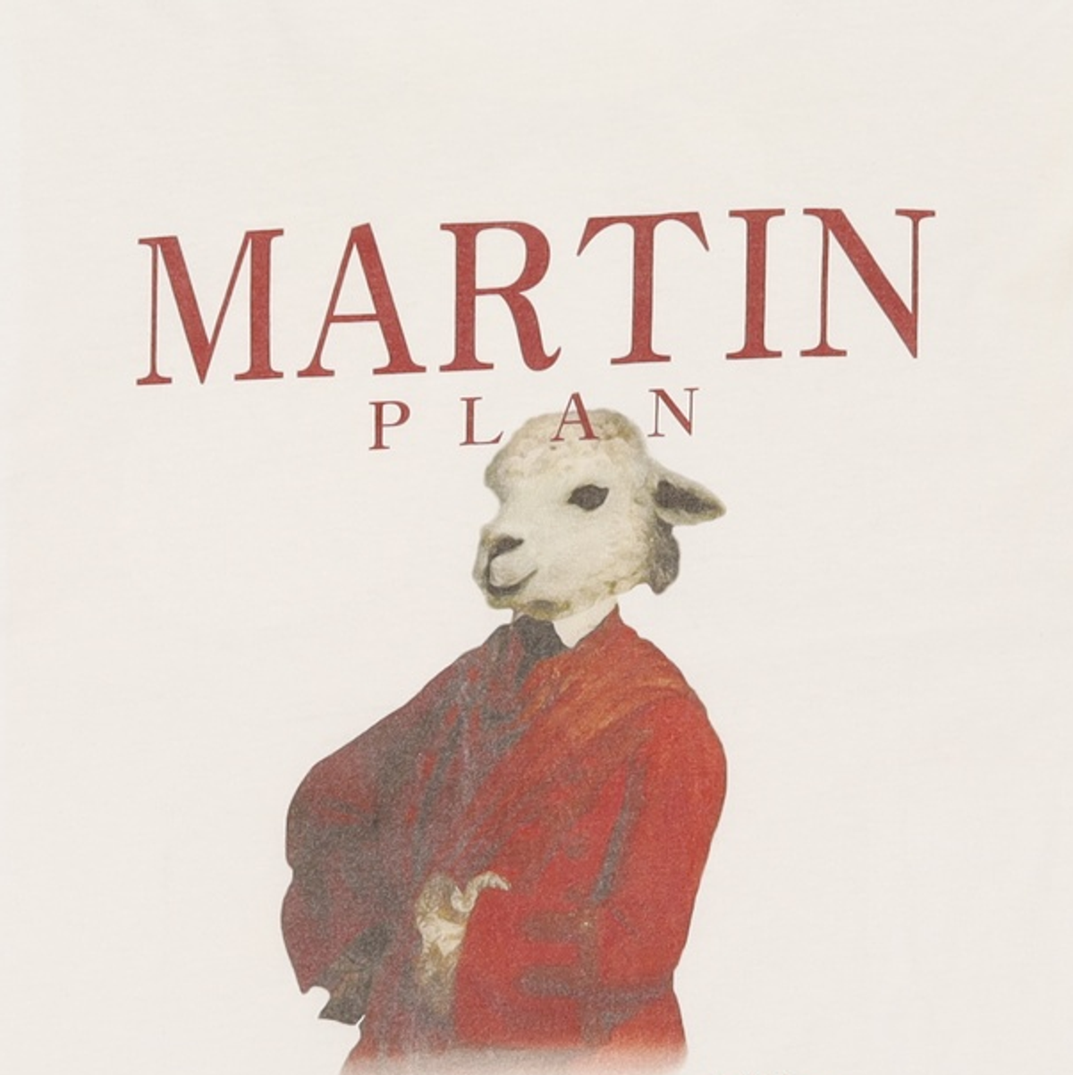 마틴플랜(MARTIN PLAN) Red Lamb Martin Half T - WHITE 100