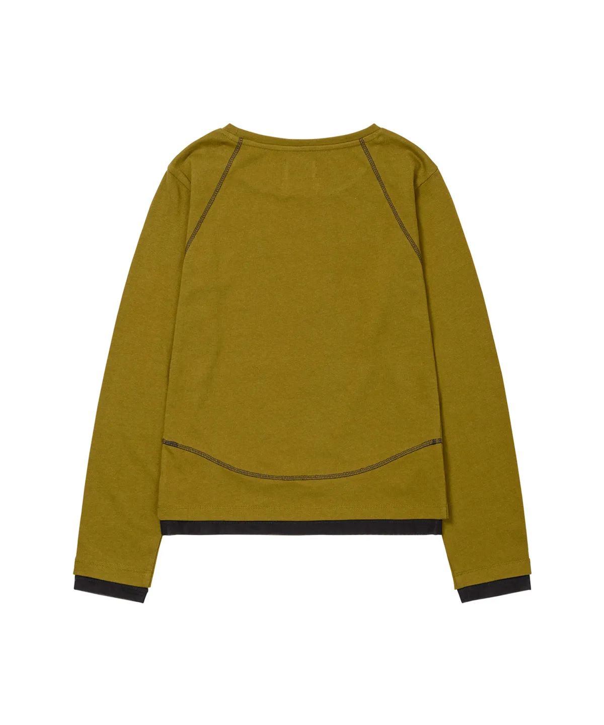 웰빙익스프레스(WELLBEING EXPRESS) Layered Edge Top Mustard