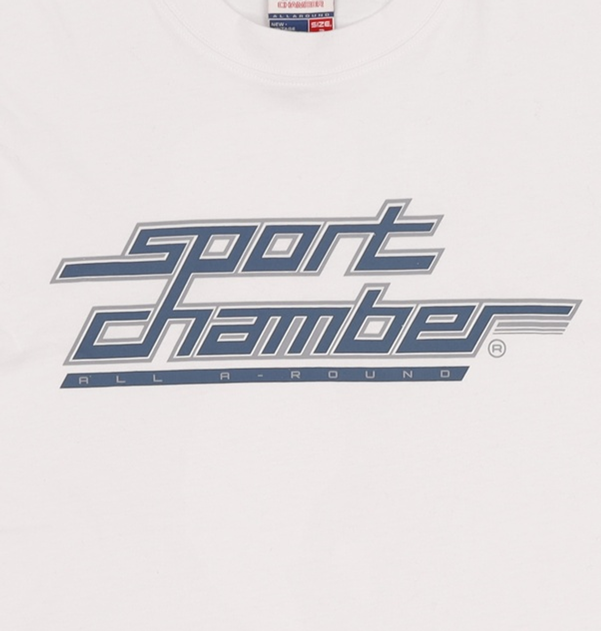 스포츠챔버(SPORT CHAMBER) SC 펄스 로고 티셔츠(화이트) L