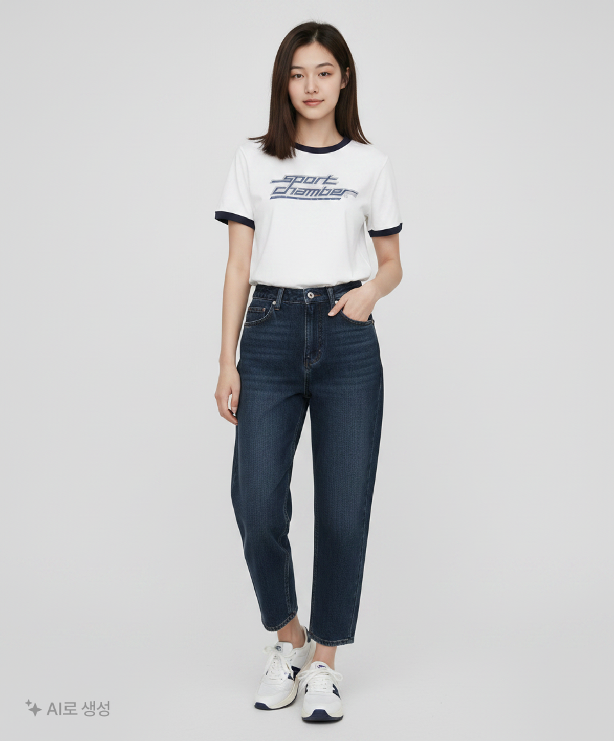 스포츠챔버(SPORT CHAMBER) SC 펄스 로고 티셔츠(화이트) L