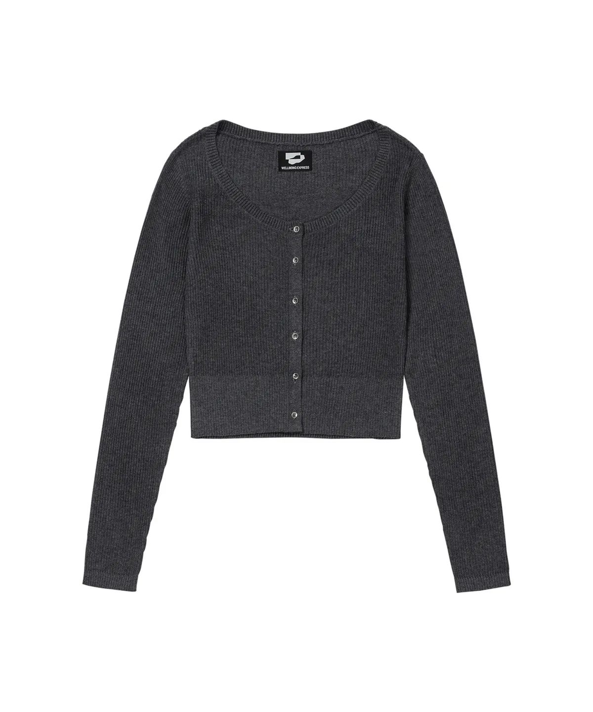 웰빙익스프레스(WELLBEING EXPRESS) Layered Cardigan Set Charcoal