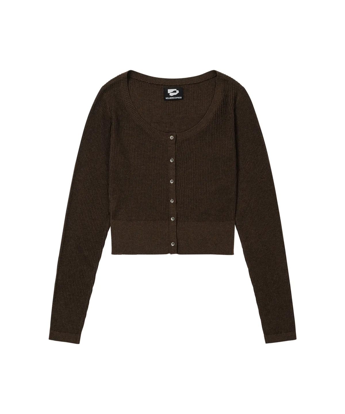 웰빙익스프레스(WELLBEING EXPRESS) Layered Cardigan Set Brown