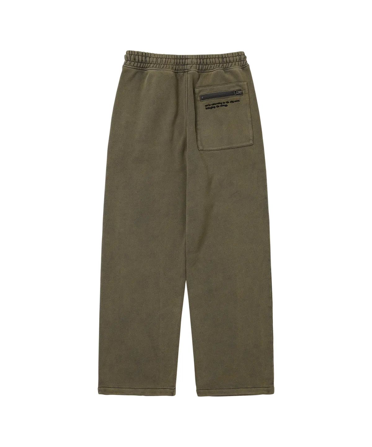 웰빙익스프레스(WELLBEING EXPRESS) Message Sweat Pants Ash Khaki