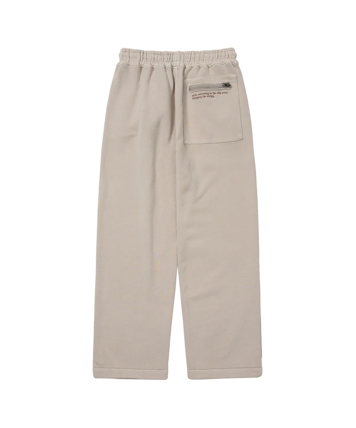 웰빙익스프레스(WELLBEING EXPRESS) Message Sweat Pants Ash Beige
