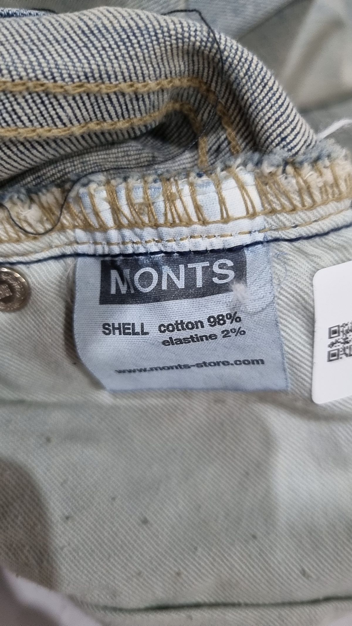 몬츠(MONTS) 청/데님 팬츠 S