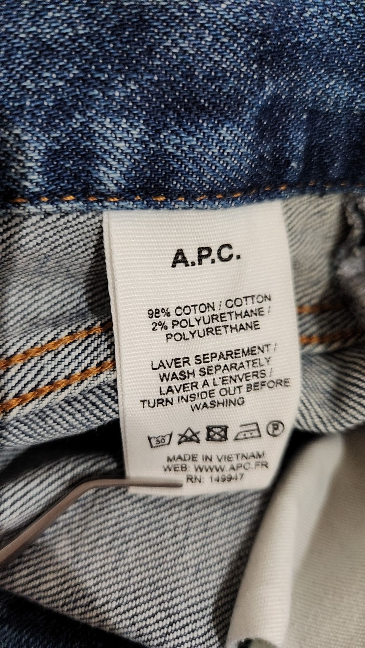 아페쎄(A.P.C.) 청/데님 팬츠 31