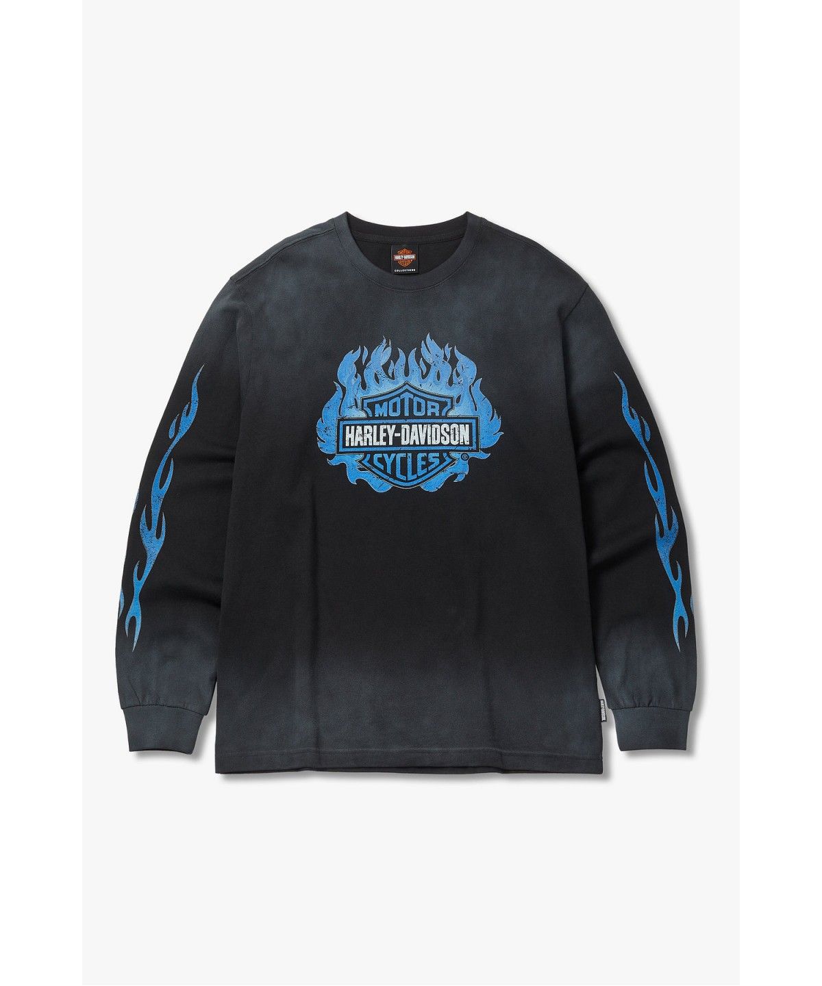 할리데이비슨 컬렉션스®(HARLEY-DAVIDSON COLLECTIONS®) [American Vintage] 플레임 B&S 롱슬리브 티셔츠 블랙_HH16311007