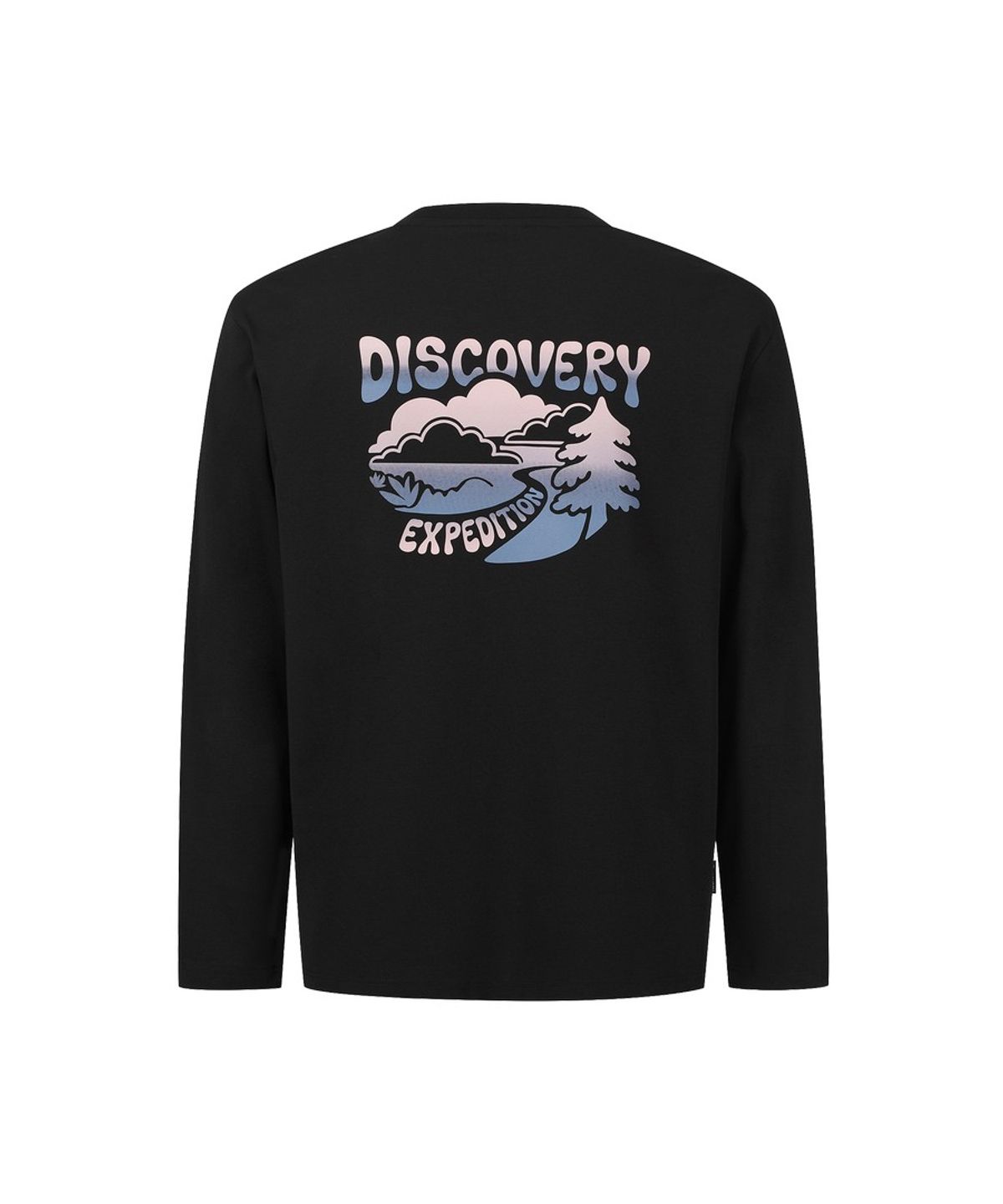 디스커버리 익스페디션(DISCOVERY EXPEDITION) 백그래픽 기능성 긴팔티 (BLACK)