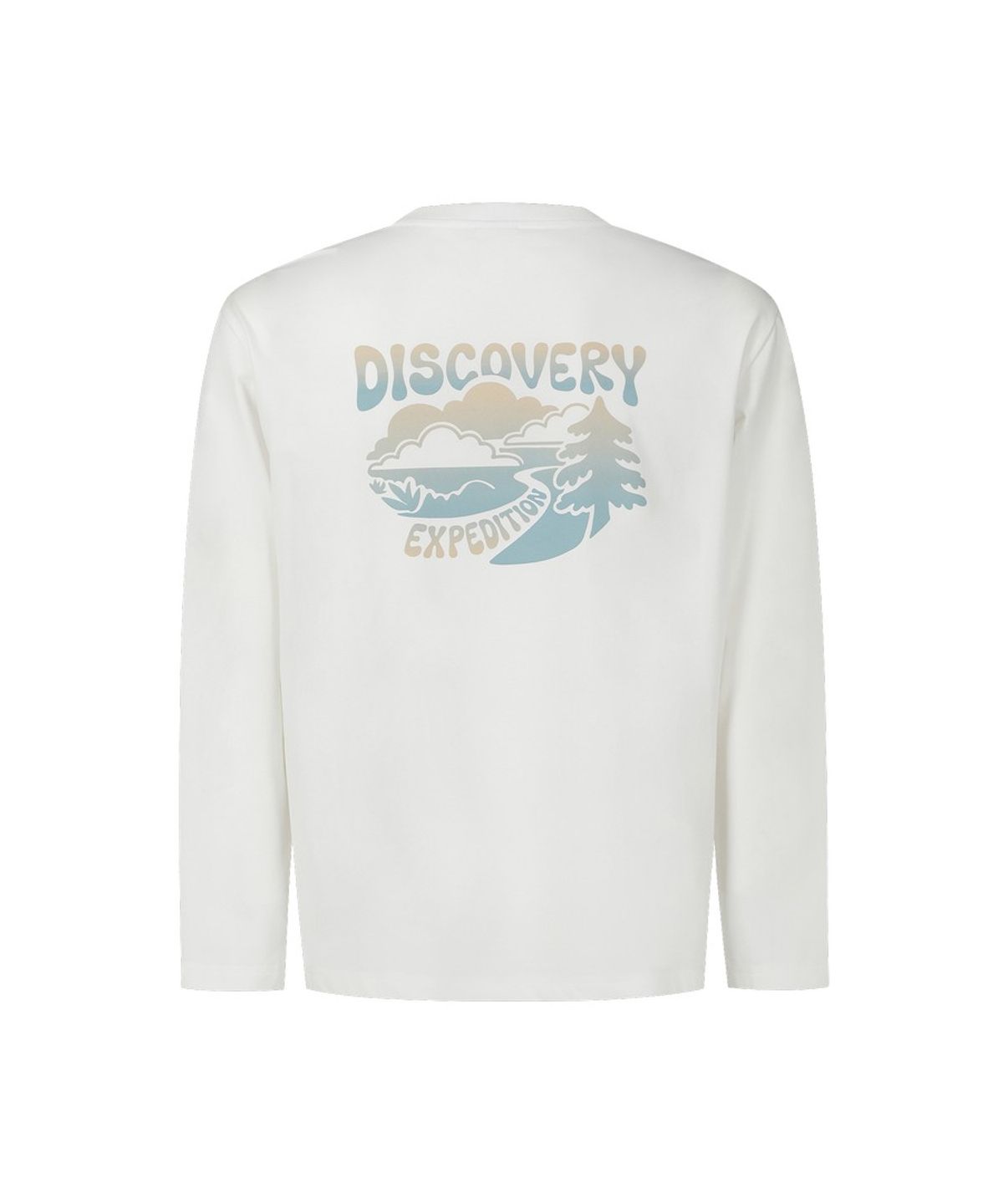 디스커버리 익스페디션(DISCOVERY EXPEDITION) 백그래픽 기능성 긴팔티 (CREAM)