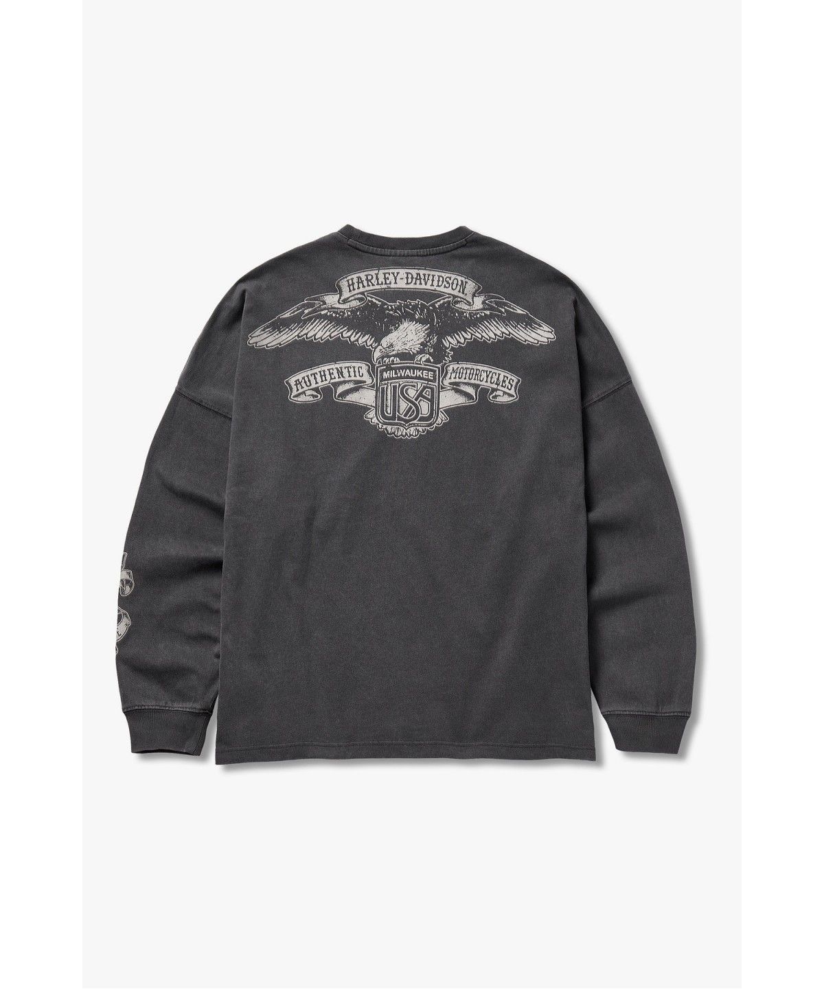 할리데이비슨 컬렉션스®(HARLEY-DAVIDSON COLLECTIONS®) USA 이글 롱슬리브 티셔츠 챠콜_HH16311002
