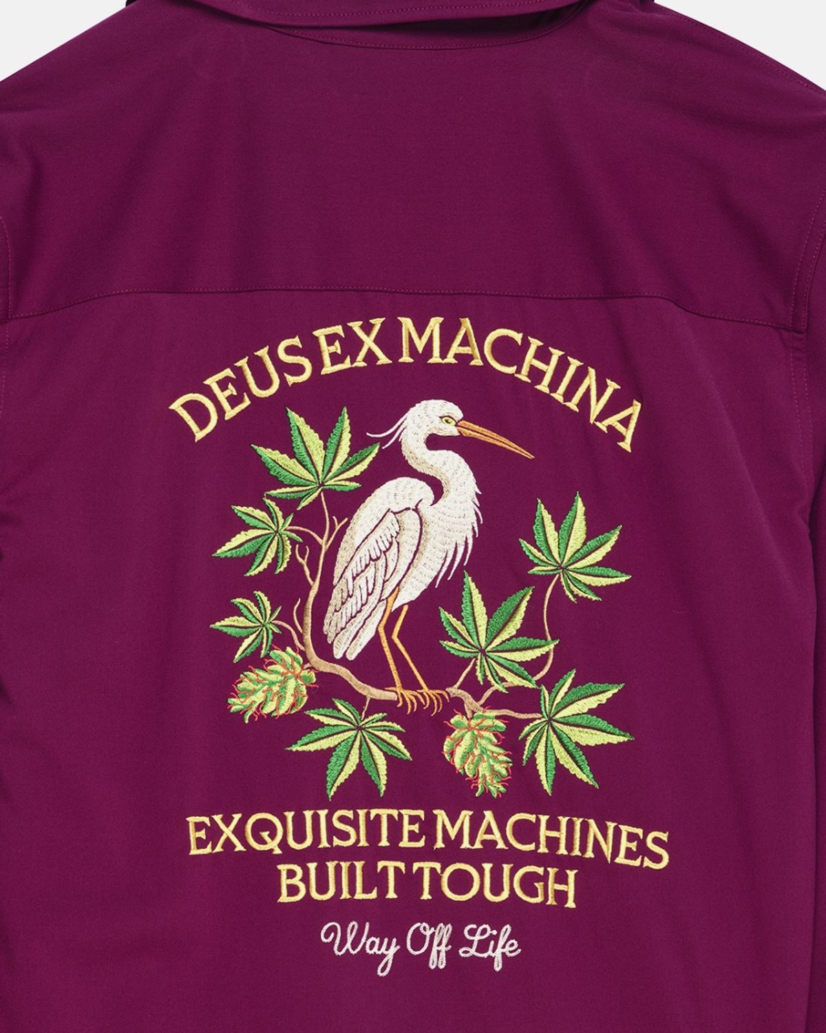 데우스 엑스 마키나(DEUS EX MACHINA) Forbidden Fruit Bowling Shirt_Burgundy