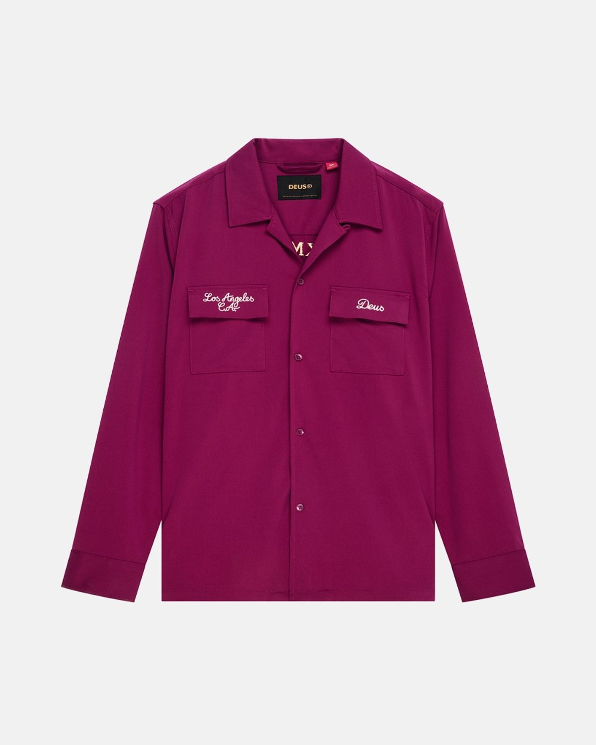 데우스 엑스 마키나(DEUS EX MACHINA) Forbidden Fruit Bowling Shirt_Burgundy