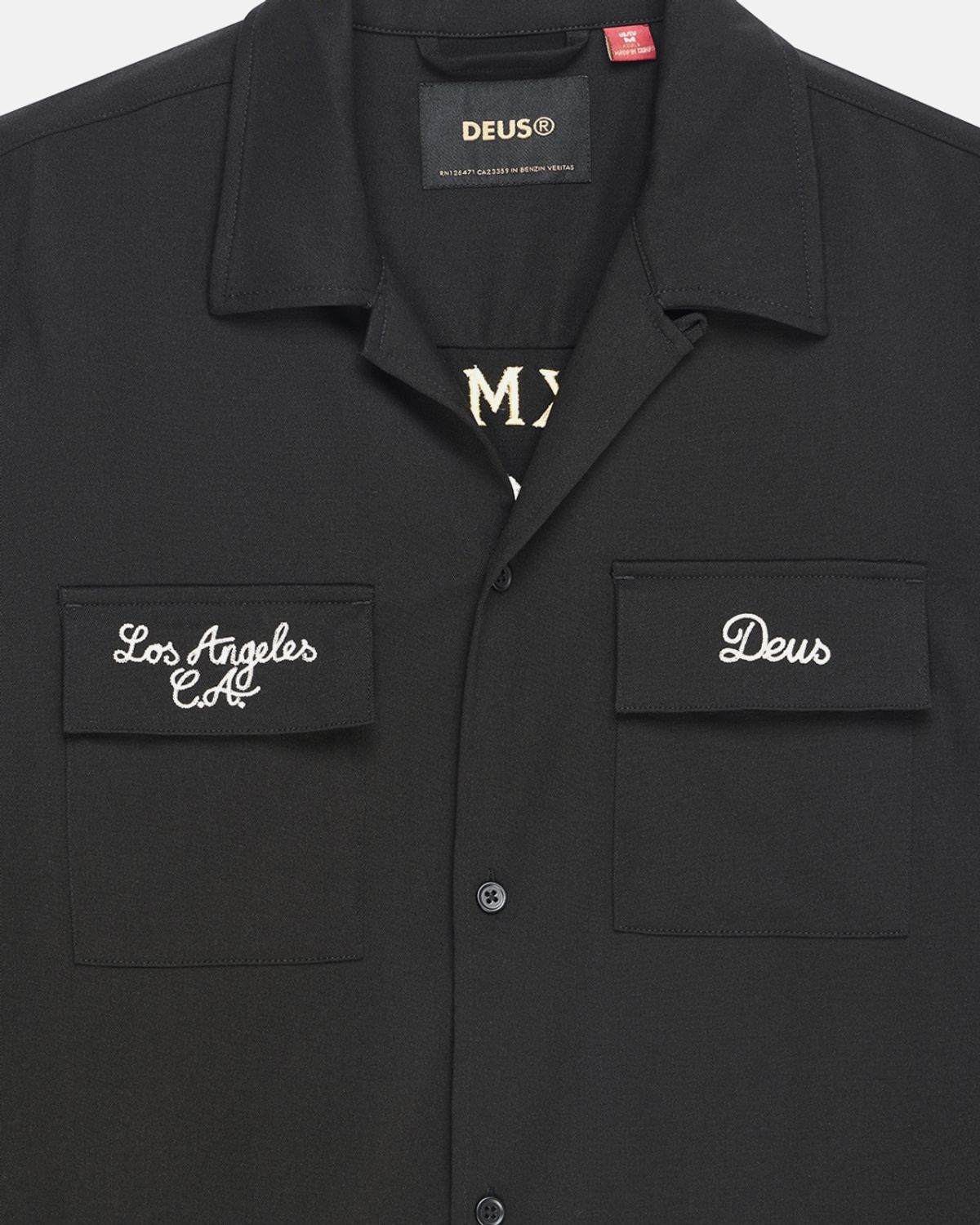 데우스 엑스 마키나(DEUS EX MACHINA) Forbidden Fruit Bowling Shirt_Black