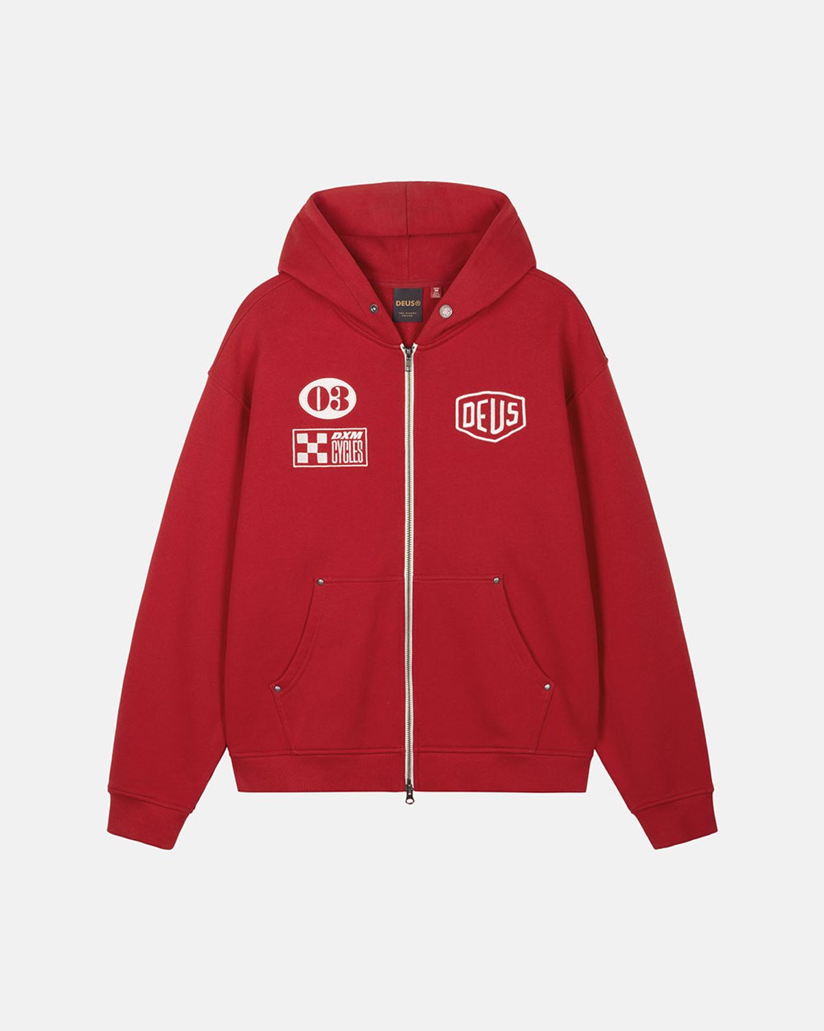 데우스 엑스 마키나(DEUS EX MACHINA) Custom Zip Hoodie_Red