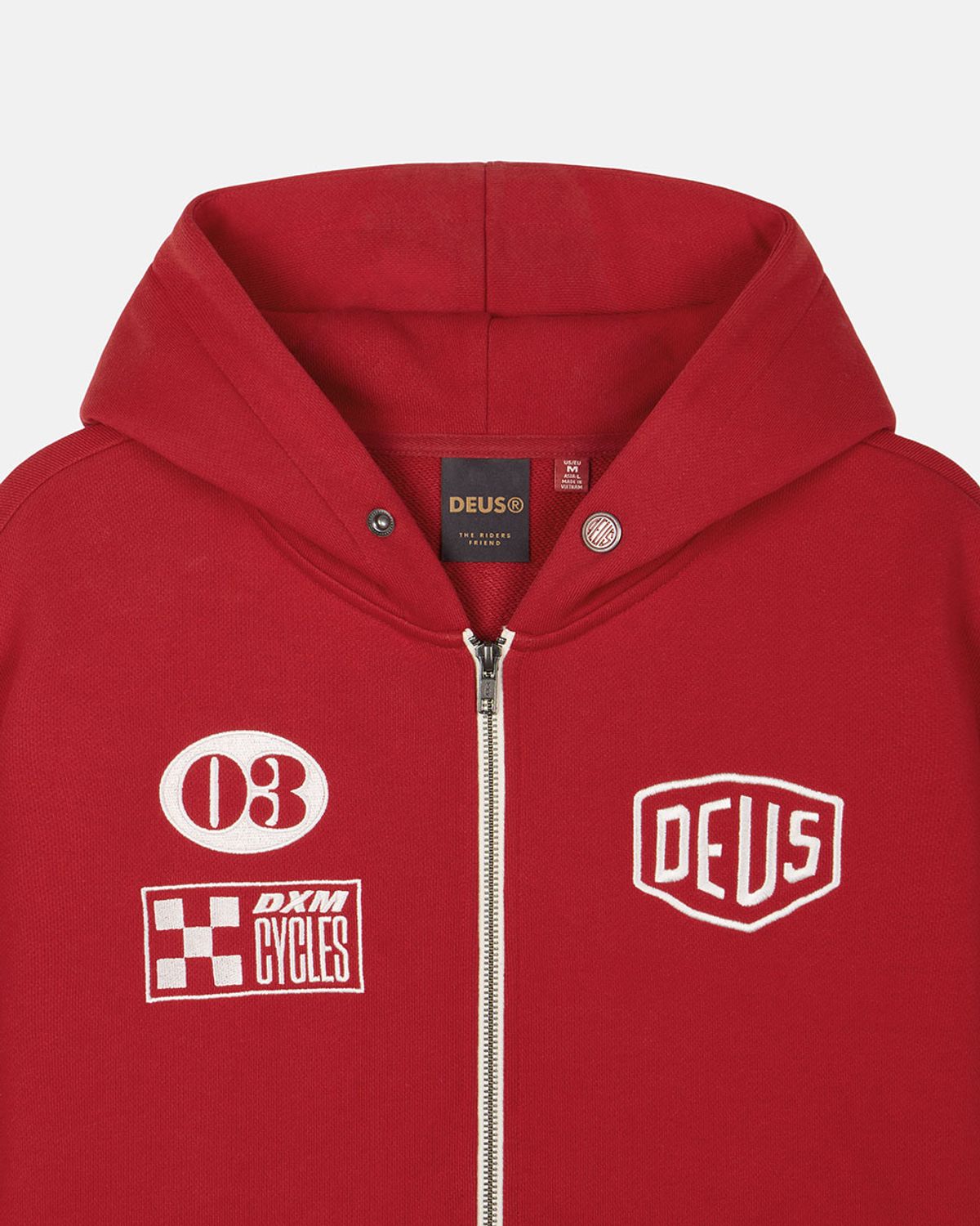 데우스 엑스 마키나(DEUS EX MACHINA) Custom Zip Hoodie_Red