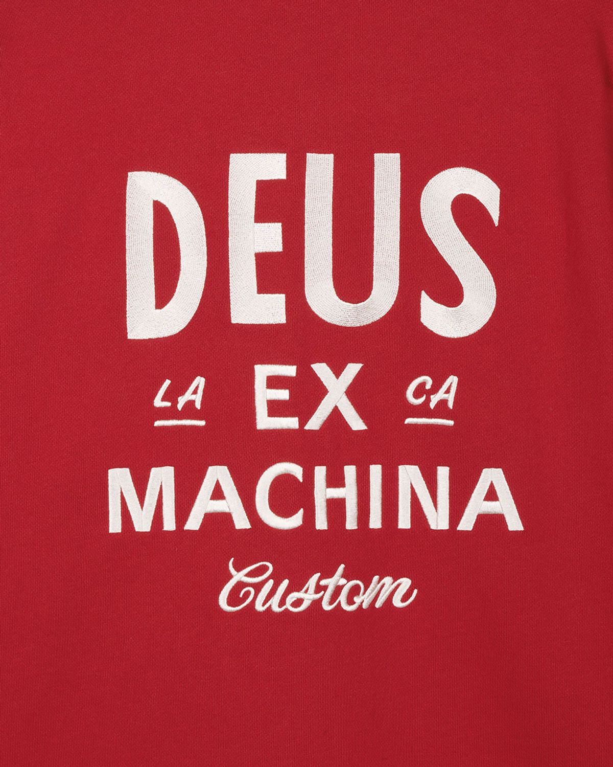 데우스 엑스 마키나(DEUS EX MACHINA) Custom Zip Hoodie_Red