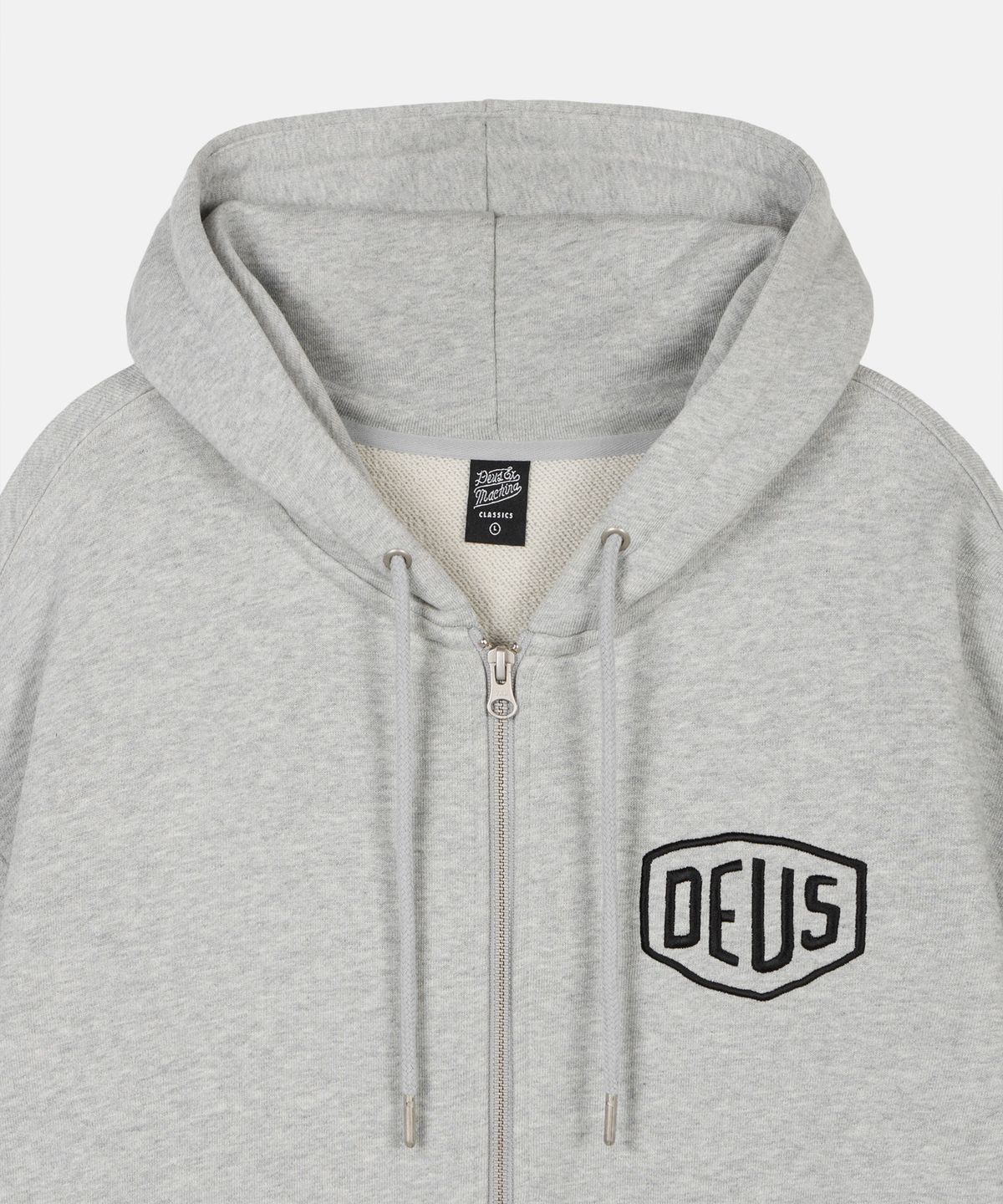 데우스 엑스 마키나(DEUS EX MACHINA) Seoul College Address Zip Hoodie_M/Grey