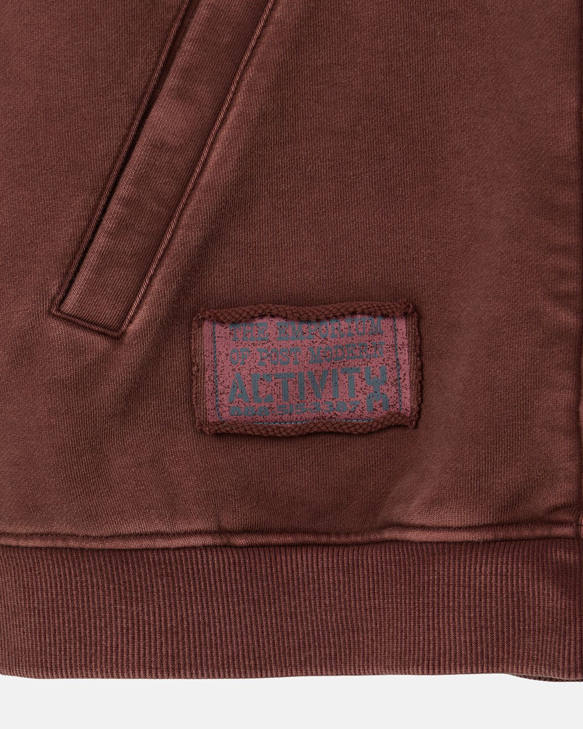 데우스 엑스 마키나(DEUS EX MACHINA) Graphic Zip Hoodie_Burgundy