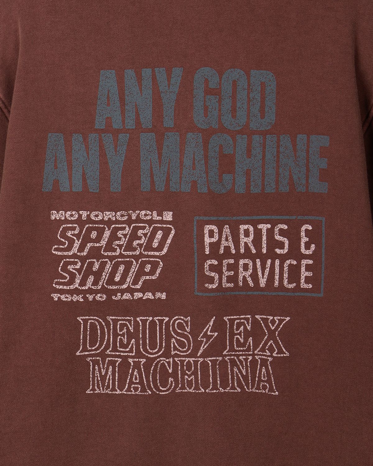 데우스 엑스 마키나(DEUS EX MACHINA) Graphic Zip Hoodie_Burgundy