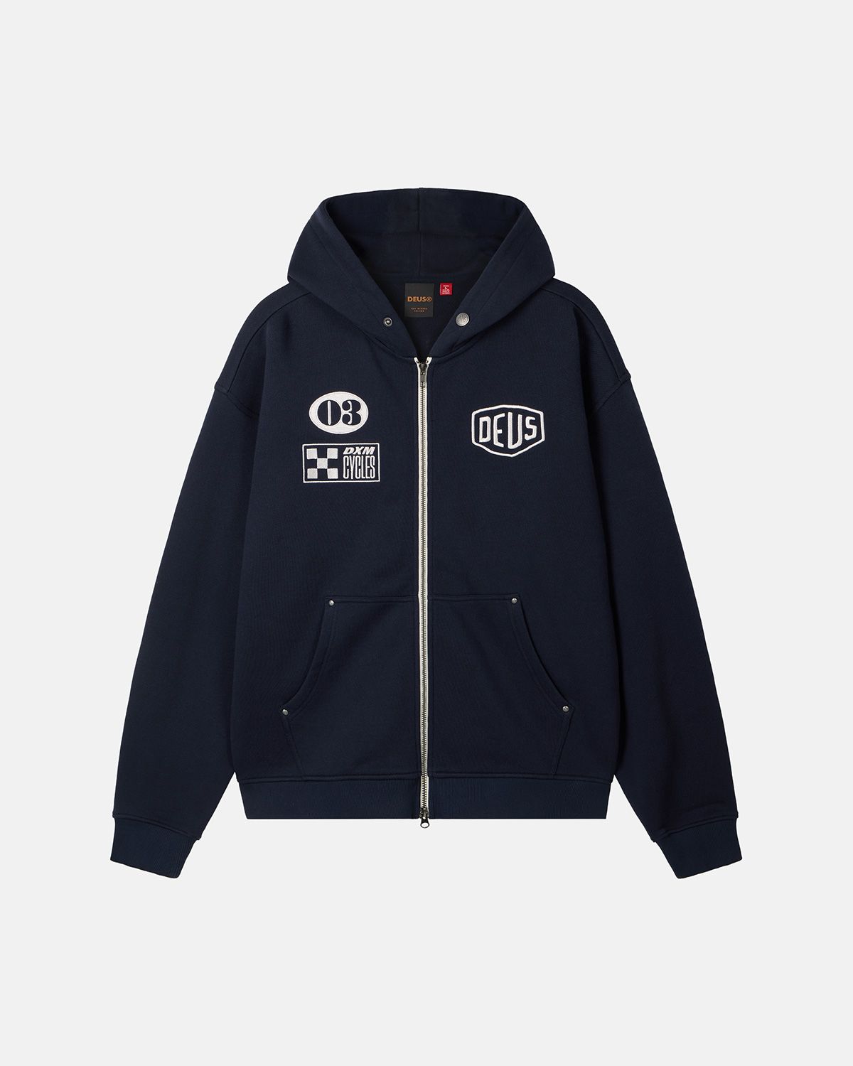 데우스 엑스 마키나(DEUS EX MACHINA) Custom Zip Hoodie_Dark Navy