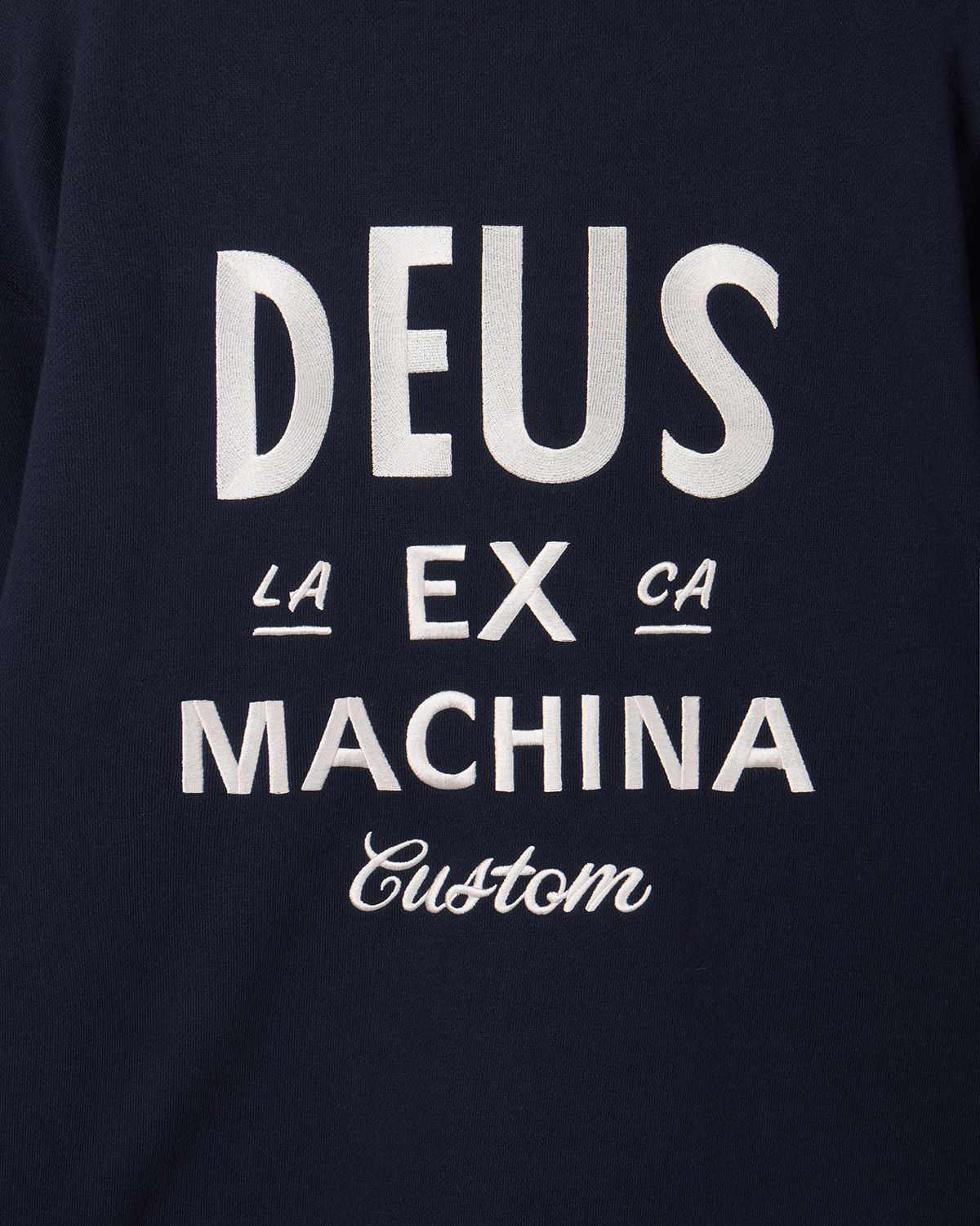 데우스 엑스 마키나(DEUS EX MACHINA) Custom Zip Hoodie_Dark Navy