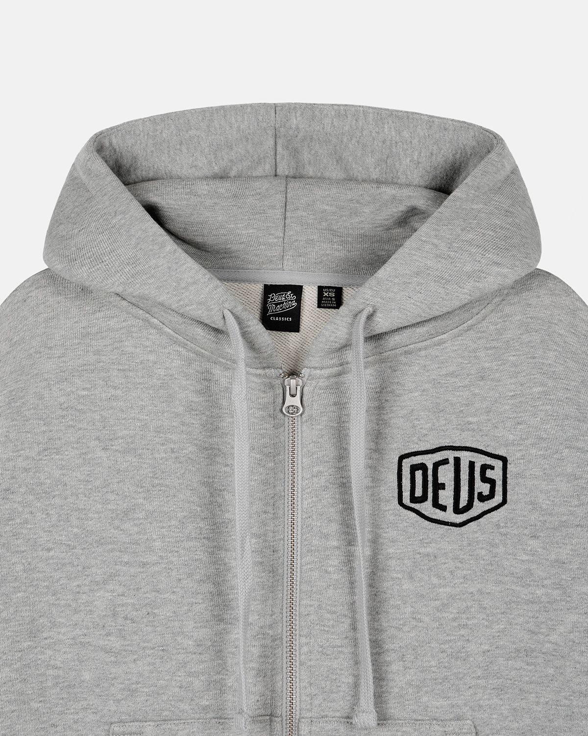 데우스 엑스 마키나(DEUS EX MACHINA) W. Seoul College Address Zip Hoodie_M/Grey