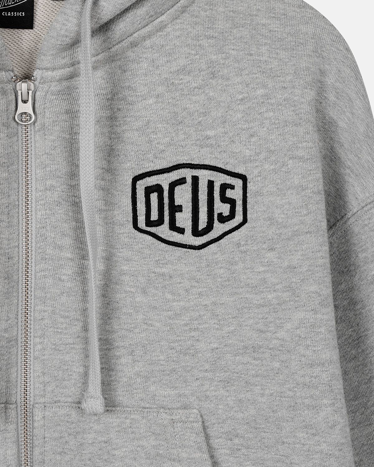 데우스 엑스 마키나(DEUS EX MACHINA) W. Seoul College Address Zip Hoodie_M/Grey