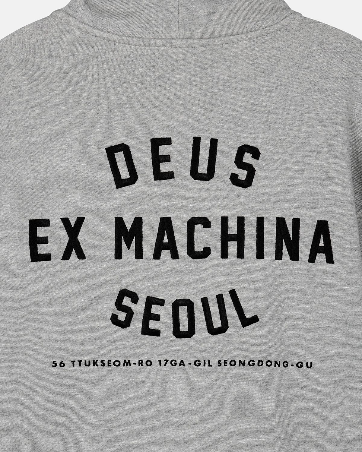 데우스 엑스 마키나(DEUS EX MACHINA) W. Seoul College Address Zip Hoodie_M/Grey