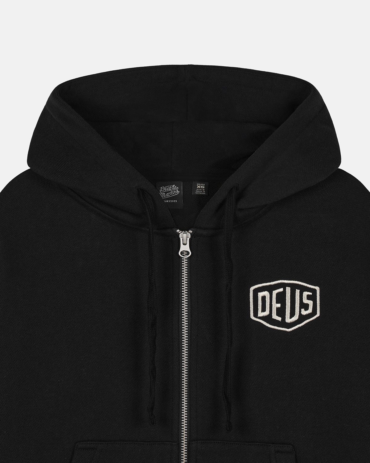 데우스 엑스 마키나(DEUS EX MACHINA) W. Seoul College Address Zip Hoodie_Black