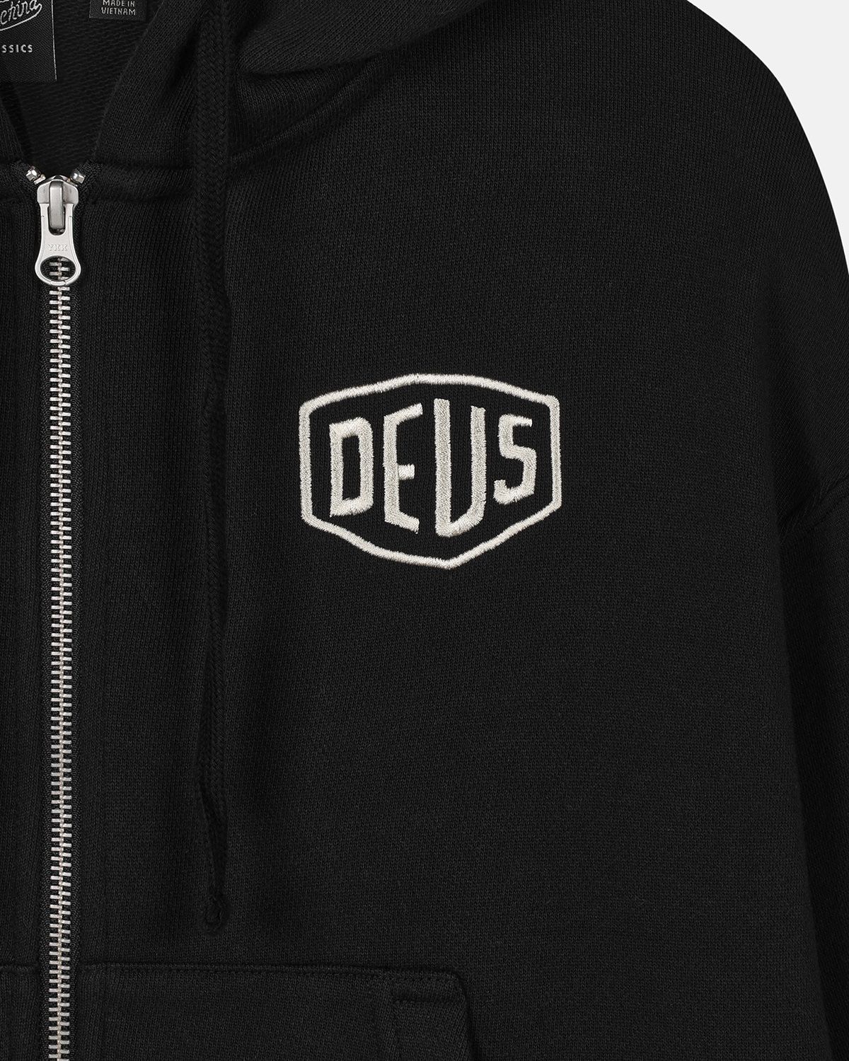데우스 엑스 마키나(DEUS EX MACHINA) W. Seoul College Address Zip Hoodie_Black