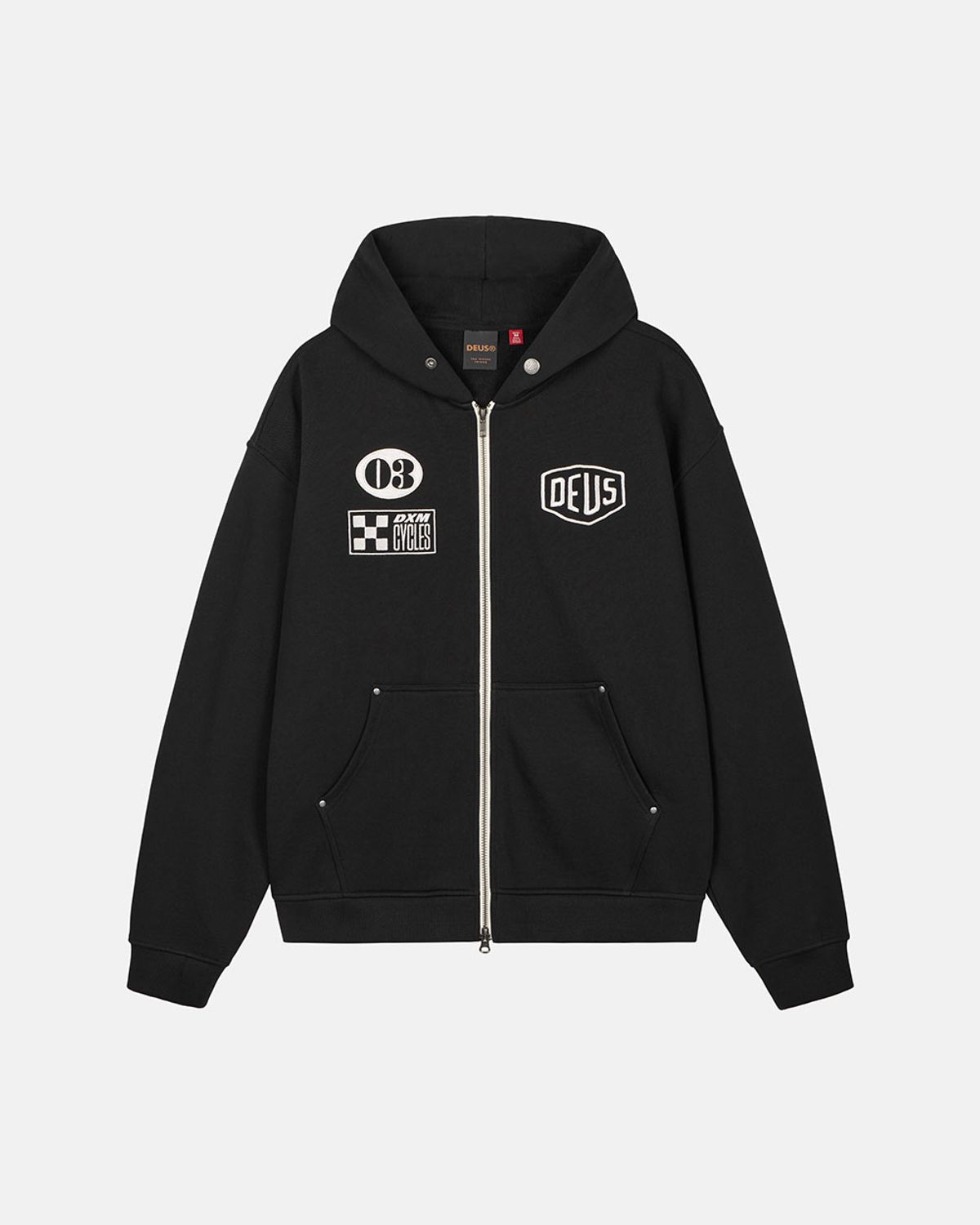 데우스 엑스 마키나(DEUS EX MACHINA) Custom Zip Hoodie_Black