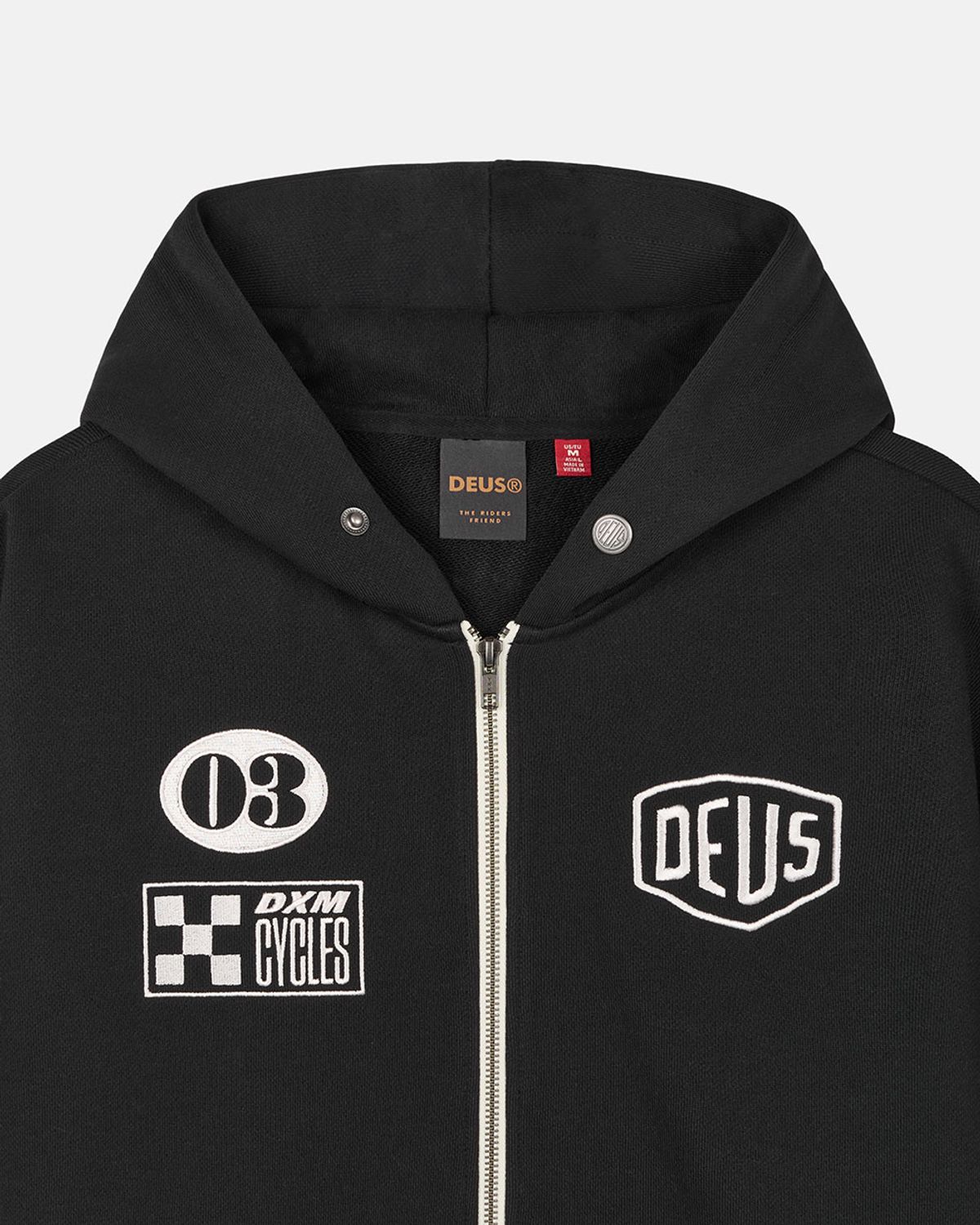 데우스 엑스 마키나(DEUS EX MACHINA) Custom Zip Hoodie_Black