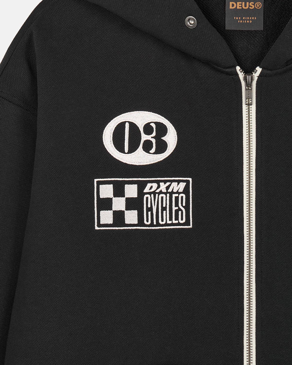 데우스 엑스 마키나(DEUS EX MACHINA) Custom Zip Hoodie_Black
