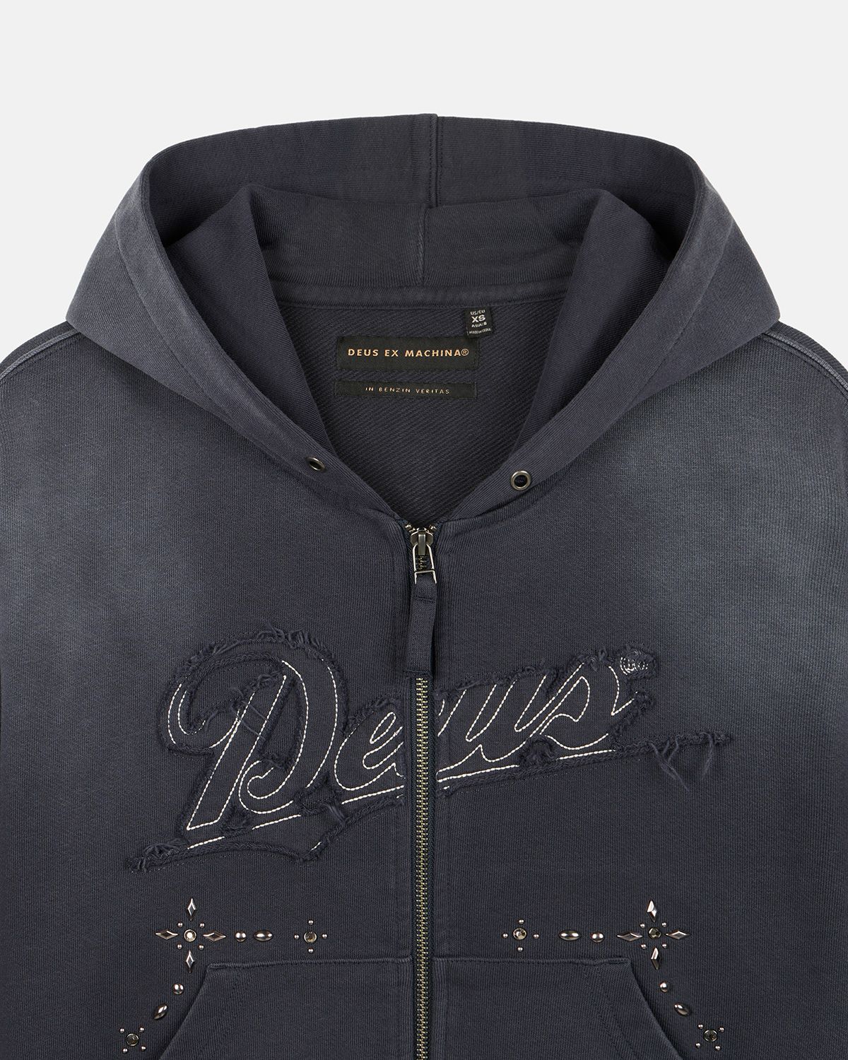 데우스 엑스 마키나(DEUS EX MACHINA) W. Runner-up Zip Hoodie_Navy