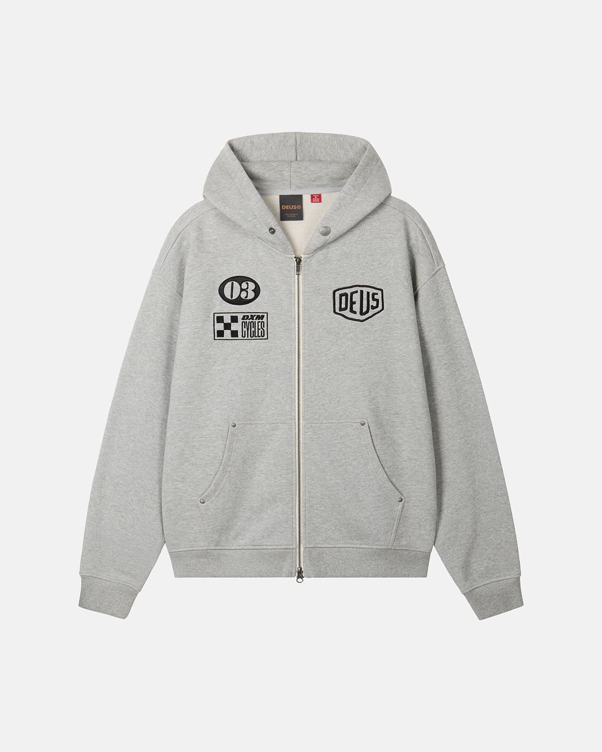 데우스 엑스 마키나(DEUS EX MACHINA) Custom Zip Hoodie_M/Grey
