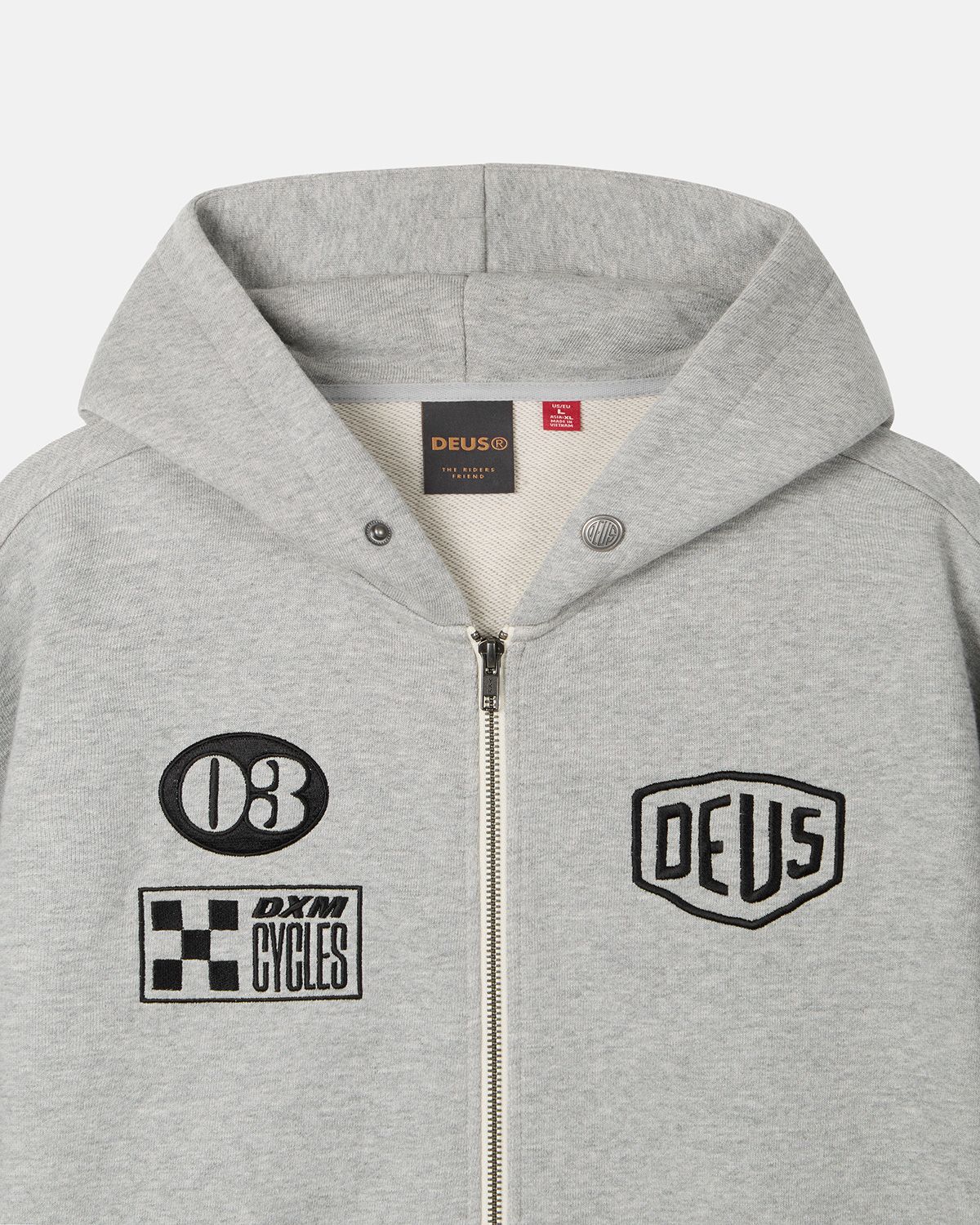 데우스 엑스 마키나(DEUS EX MACHINA) Custom Zip Hoodie_M/Grey