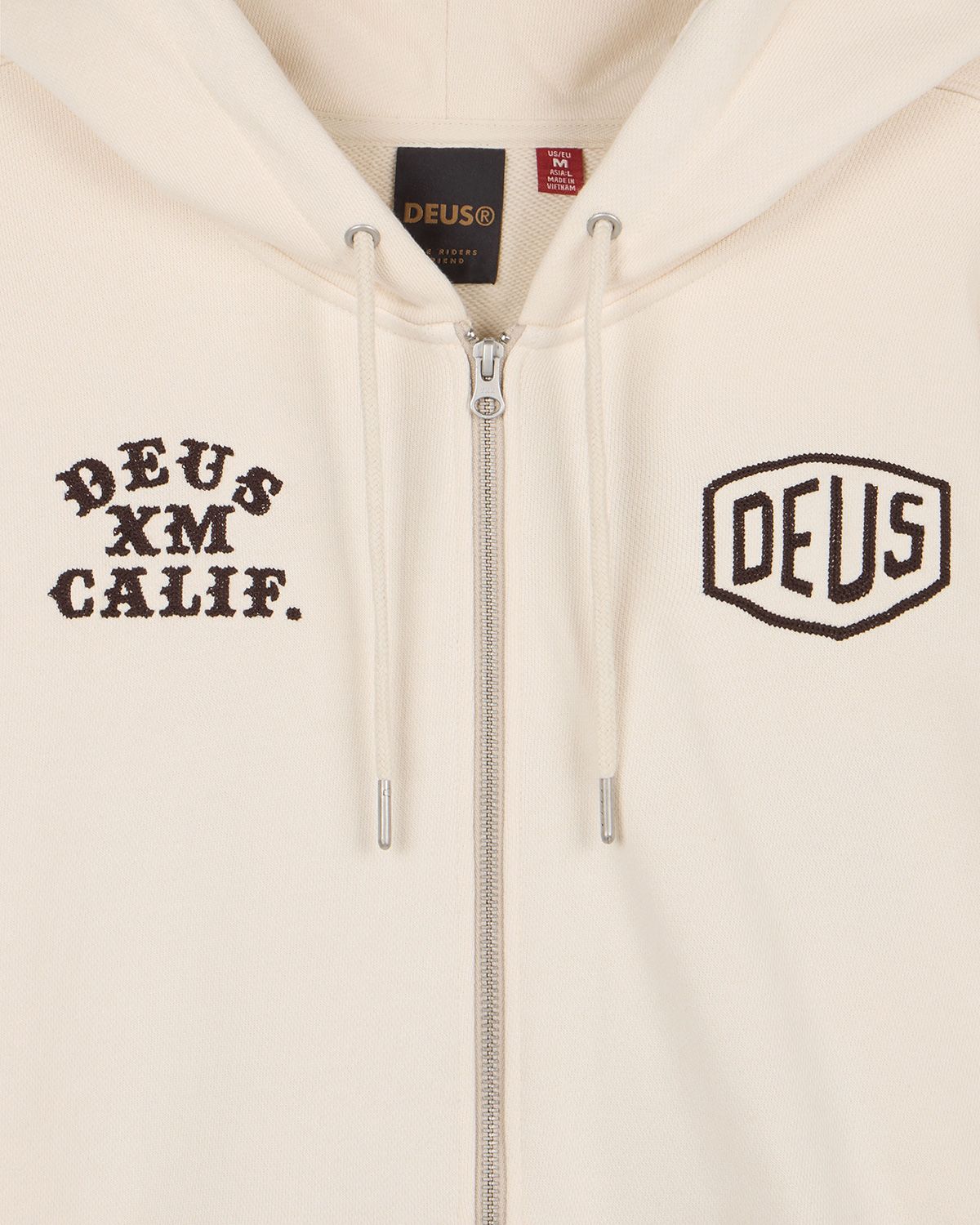 데우스 엑스 마키나(DEUS EX MACHINA) Quick Strike Zip Hoodie_Ivory