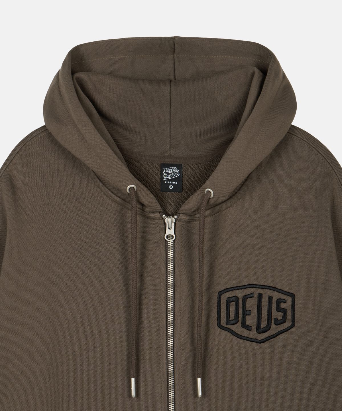 데우스 엑스 마키나(DEUS EX MACHINA) Seoul College Address Zip Hoodie_Olive