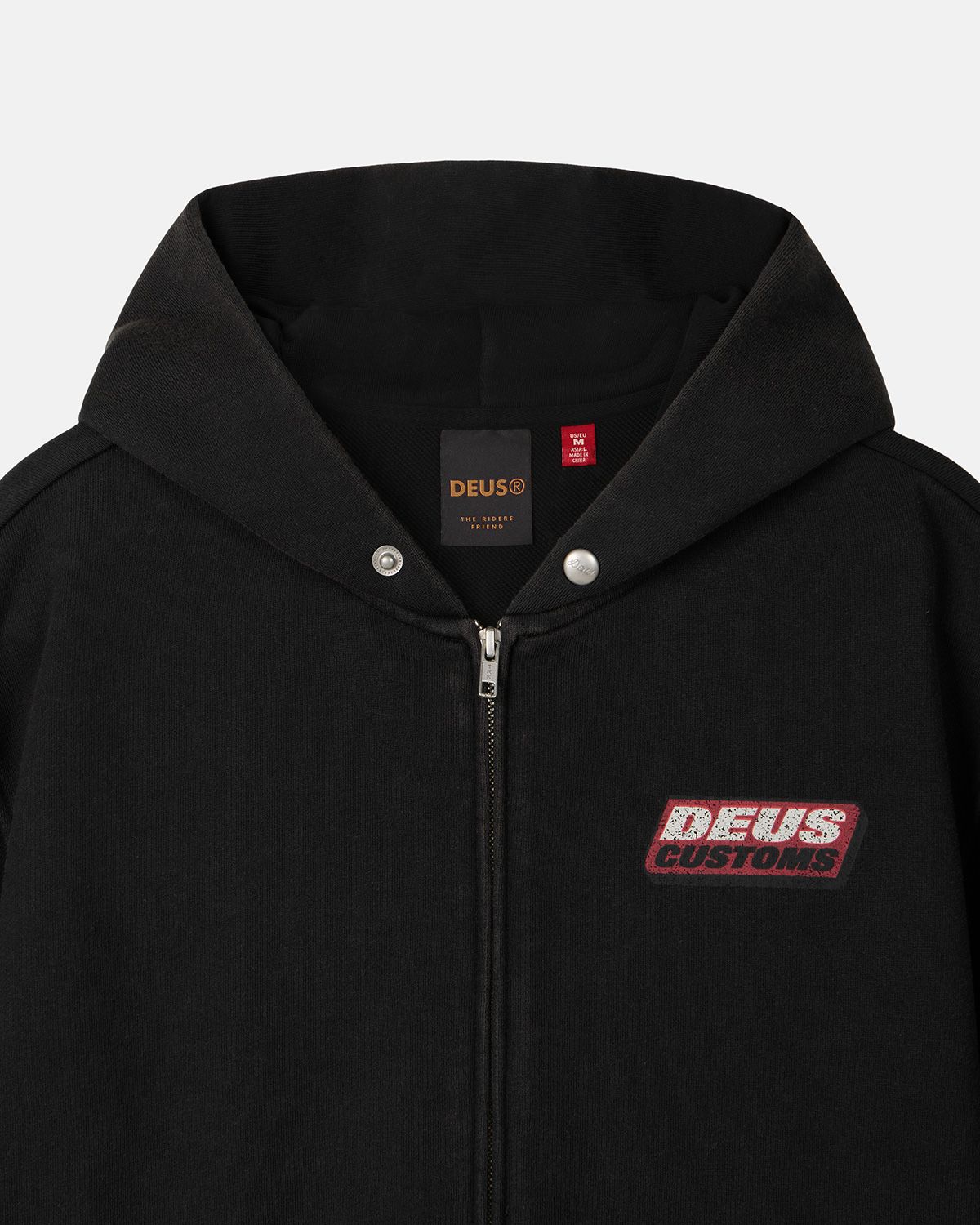 데우스 엑스 마키나(DEUS EX MACHINA) Graphic Zip Hoodie_Black
